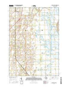 Waupun South Wisconsin Current topographic map, 1:24000 scale, 7.5 X 7.5 Minute, Year 2015
