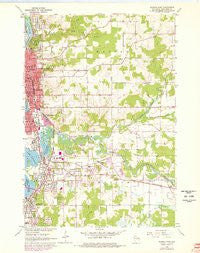 Wausau East Wisconsin Historical topographic map, 1:24000 scale, 7.5 X 7.5 Minute, Year 1963
