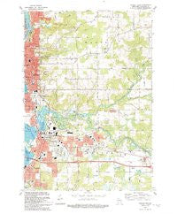 Wausau East Wisconsin Historical topographic map, 1:24000 scale, 7.5 X 7.5 Minute, Year 1993