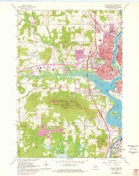 Wausau West Wisconsin Historical topographic map, 1:24000 scale, 7.5 X 7.5 Minute, Year 1963