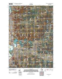 Wausau East Wisconsin Historical topographic map, 1:24000 scale, 7.5 X 7.5 Minute, Year 2010