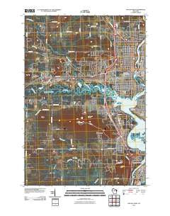 Wausau West Wisconsin Historical topographic map, 1:24000 scale, 7.5 X 7.5 Minute, Year 2010