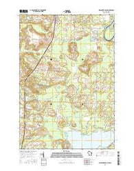 Wausaukee South Wisconsin Current topographic map, 1:24000 scale, 7.5 X 7.5 Minute, Year 2016