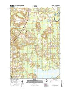 Wausaukee South Wisconsin Current topographic map, 1:24000 scale, 7.5 X 7.5 Minute, Year 2016