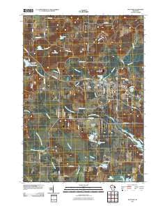 Wautoma Wisconsin Historical topographic map, 1:24000 scale, 7.5 X 7.5 Minute, Year 2010