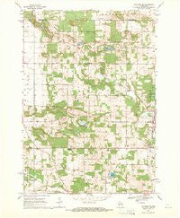 Wautoma NE Wisconsin Historical topographic map, 1:24000 scale, 7.5 X 7.5 Minute, Year 1968