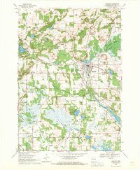 Wautoma Wisconsin Historical topographic map, 1:24000 scale, 7.5 X 7.5 Minute, Year 1968