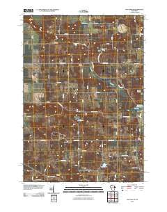 Wautoma NE Wisconsin Historical topographic map, 1:24000 scale, 7.5 X 7.5 Minute, Year 2010