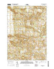 Wautoma NE Wisconsin Current topographic map, 1:24000 scale, 7.5 X 7.5 Minute, Year 2015