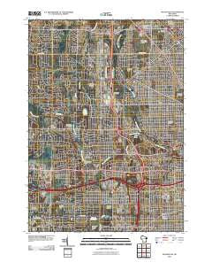 Wauwatosa Wisconsin Historical topographic map, 1:24000 scale, 7.5 X 7.5 Minute, Year 2010
