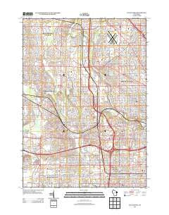 Wauwatosa Wisconsin Historical topographic map, 1:24000 scale, 7.5 X 7.5 Minute, Year 2013