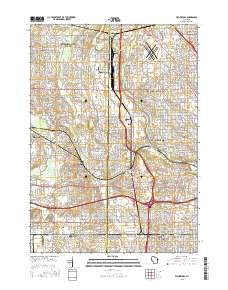 Wauwatosa Wisconsin Current topographic map, 1:24000 scale, 7.5 X 7.5 Minute, Year 2015