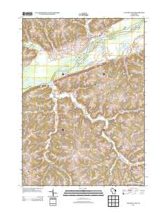 Wauzeka East Wisconsin Historical topographic map, 1:24000 scale, 7.5 X 7.5 Minute, Year 2013