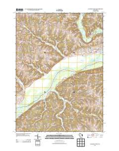 Wauzeka West Wisconsin Historical topographic map, 1:24000 scale, 7.5 X 7.5 Minute, Year 2013