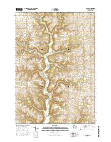 Waverly Wisconsin Current topographic map, 1:24000 scale, 7.5 X 7.5 Minute, Year 2015