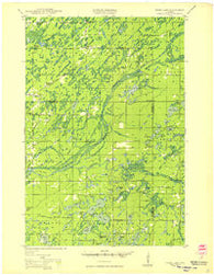 Webb Lake Wisconsin Historical topographic map, 1:48000 scale, 15 X 15 Minute, Year 1949