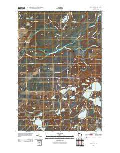 Webb Lake Wisconsin Historical topographic map, 1:24000 scale, 7.5 X 7.5 Minute, Year 2010