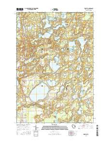 Webster Wisconsin Current topographic map, 1:24000 scale, 7.5 X 7.5 Minute, Year 2015