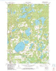 Webster Wisconsin Historical topographic map, 1:24000 scale, 7.5 X 7.5 Minute, Year 1982
