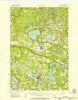 Webster Wisconsin Historical topographic map, 1:62500 scale, 15 X 15 Minute, Year 1955