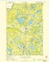 Webster Wisconsin Historical topographic map, 1:48000 scale, 15 X 15 Minute, Year 1950