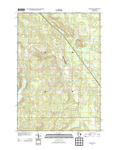 Weirgor Wisconsin Historical topographic map, 1:24000 scale, 7.5 X 7.5 Minute, Year 2013