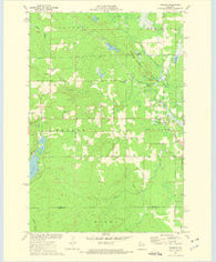 Weirgor Wisconsin Historical topographic map, 1:24000 scale, 7.5 X 7.5 Minute, Year 1972