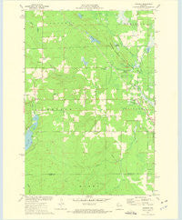 Weirgor Wisconsin Historical topographic map, 1:24000 scale, 7.5 X 7.5 Minute, Year 1972