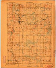 West Bend Wisconsin Historical topographic map, 1:62500 scale, 15 X 15 Minute, Year 1904