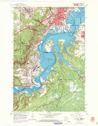 West Duluth Minnesota Historical topographic map, 1:24000 scale, 7.5 X 7.5 Minute, Year 1954