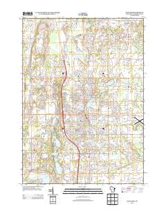 West Bend Wisconsin Historical topographic map, 1:24000 scale, 7.5 X 7.5 Minute, Year 2013