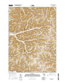 West Lima Wisconsin Current topographic map, 1:24000 scale, 7.5 X 7.5 Minute, Year 2016