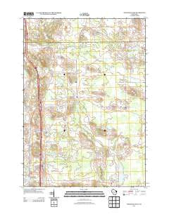 Westfield East Wisconsin Historical topographic map, 1:24000 scale, 7.5 X 7.5 Minute, Year 2013
