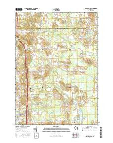 Westfield East Wisconsin Current topographic map, 1:24000 scale, 7.5 X 7.5 Minute, Year 2016