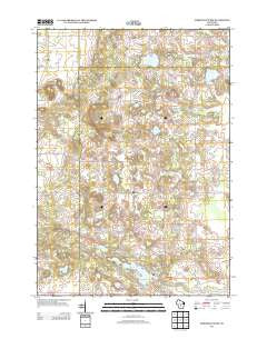 Westfield West Wisconsin Historical topographic map, 1:24000 scale, 7.5 X 7.5 Minute, Year 2013