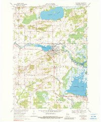 Weyauwega Wisconsin Historical topographic map, 1:24000 scale, 7.5 X 7.5 Minute, Year 1969