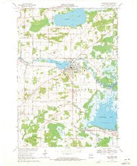 Weyauwega Wisconsin Historical topographic map, 1:24000 scale, 7.5 X 7.5 Minute, Year 1969