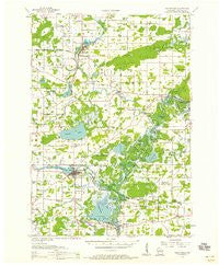 Weyauwega Wisconsin Historical topographic map, 1:48000 scale, 15 X 15 Minute, Year 1956