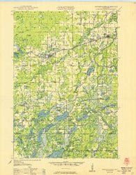 Weyerhauser Wisconsin Historical topographic map, 1:48000 scale, 15 X 15 Minute, Year 1950