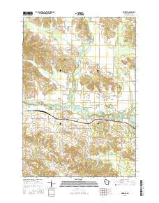 Wheeler Wisconsin Current topographic map, 1:24000 scale, 7.5 X 7.5 Minute, Year 2015