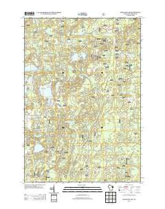 Wheeler Lake Wisconsin Historical topographic map, 1:24000 scale, 7.5 X 7.5 Minute, Year 2013