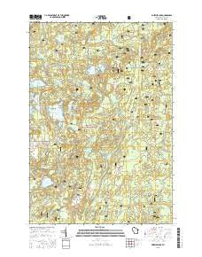 Wheeler Lake Wisconsin Current topographic map, 1:24000 scale, 7.5 X 7.5 Minute, Year 2015