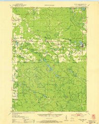 White Lake Wisconsin Historical topographic map, 1:48000 scale, 15 X 15 Minute, Year 1952