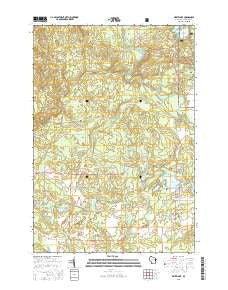 White Lake Wisconsin Current topographic map, 1:24000 scale, 7.5 X 7.5 Minute, Year 2015