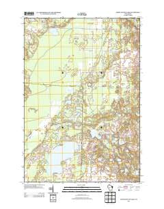 White Potato Lake Wisconsin Historical topographic map, 1:24000 scale, 7.5 X 7.5 Minute, Year 2013