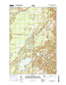 White Potato Lake Wisconsin Current topographic map, 1:24000 scale, 7.5 X 7.5 Minute, Year 2015