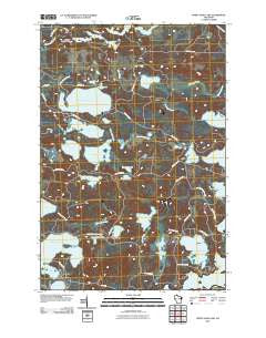 White Sand Lake Wisconsin Historical topographic map, 1:24000 scale, 7.5 X 7.5 Minute, Year 2010