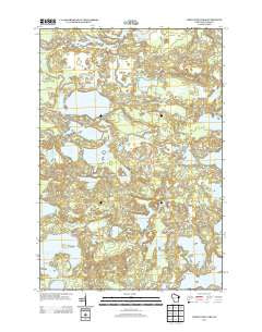 White Sand Lake Wisconsin Historical topographic map, 1:24000 scale, 7.5 X 7.5 Minute, Year 2013