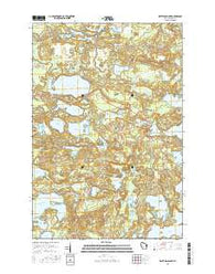 White Sand Lake Wisconsin Current topographic map, 1:24000 scale, 7.5 X 7.5 Minute, Year 2015