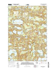 White Sand Lake Wisconsin Current topographic map, 1:24000 scale, 7.5 X 7.5 Minute, Year 2015